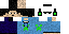 Minecraft skin texture, 64x32 legacy pixels