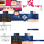 Minecraft skin texture, 64x64 pixels