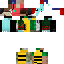Minecraft skin texture, 64x64 pixels