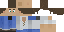 Minecraft skin texture, 64x32 legacy pixels