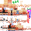 Minecraft skin texture, 64x64 pixels