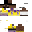 Minecraft skin texture, 64x64 pixels