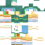 Minecraft skin texture, 64x64 pixels