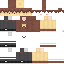 Minecraft skin texture, 64x64 pixels