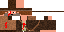 Minecraft skin texture, 64x32 legacy pixels