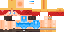 Minecraft skin texture, 64x32 legacy pixels