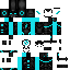 Minecraft skin texture, 64x64 pixels