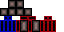 Minecraft skin texture, 64x32 legacy pixels