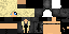 Minecraft skin texture, 64x32 legacy pixels