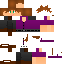 Minecraft skin texture, 64x64 pixels