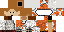 Minecraft skin texture, 64x32 legacy pixels