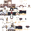 Minecraft skin texture, 64x64 pixels