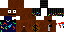 Minecraft skin texture, 64x32 legacy pixels