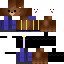 Minecraft skin texture, 64x64 pixels