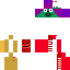 Minecraft skin texture, 64x64 pixels