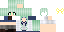 Minecraft skin texture, 64x32 legacy pixels