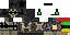 Minecraft skin texture, 64x32 legacy pixels
