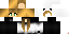 Minecraft skin texture, 64x32 legacy pixels