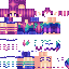 Minecraft skin texture, 64x64 pixels
