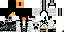 Minecraft skin texture, 64x32 legacy pixels