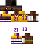 Minecraft skin texture, 64x64 pixels