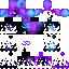 Purple blue Minecraft skin texture, 64x64 pixels