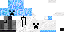 Minecraft skin texture, 64x32 legacy pixels