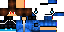 Minecraft skin texture, 64x32 legacy pixels