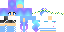 Minecraft skin texture, 64x32 legacy pixels