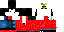 Minecraft skin texture, 64x32 legacy pixels