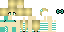 Minecraft skin texture, 64x32 legacy pixels