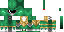 Minecraft skin texture, 64x32 legacy pixels