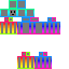 Minecraft skin texture, 64x64 pixels