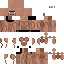 Minecraft skin texture, 64x64 pixels