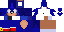 Minecraft skin texture, 64x32 legacy pixels