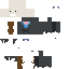 Minecraft skin texture, 64x64 pixels