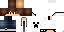 Minecraft skin texture, 64x32 legacy pixels