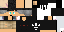 Minecraft skin texture, 64x32 legacy pixels