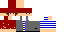 Minecraft skin texture, 64x32 legacy pixels