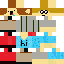Minecraft skin texture, 64x64 pixels