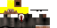 Minecraft skin texture, 64x32 legacy pixels