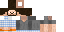 Minecraft skin texture, 64x32 legacy pixels
