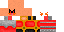 Minecraft skin texture, 64x32 legacy pixels