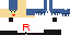 Minecraft skin texture, 64x32 legacy pixels