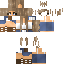Minecraft skin texture, 64x64 pixels