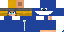 Minecraft skin texture, 64x32 legacy pixels