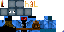 Minecraft skin texture, 64x32 legacy pixels