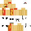 Minecraft skin texture, 64x64 pixels