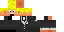 Minecraft skin texture, 64x32 legacy pixels