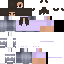 Purple Minecraft skin texture, 64x64 pixels